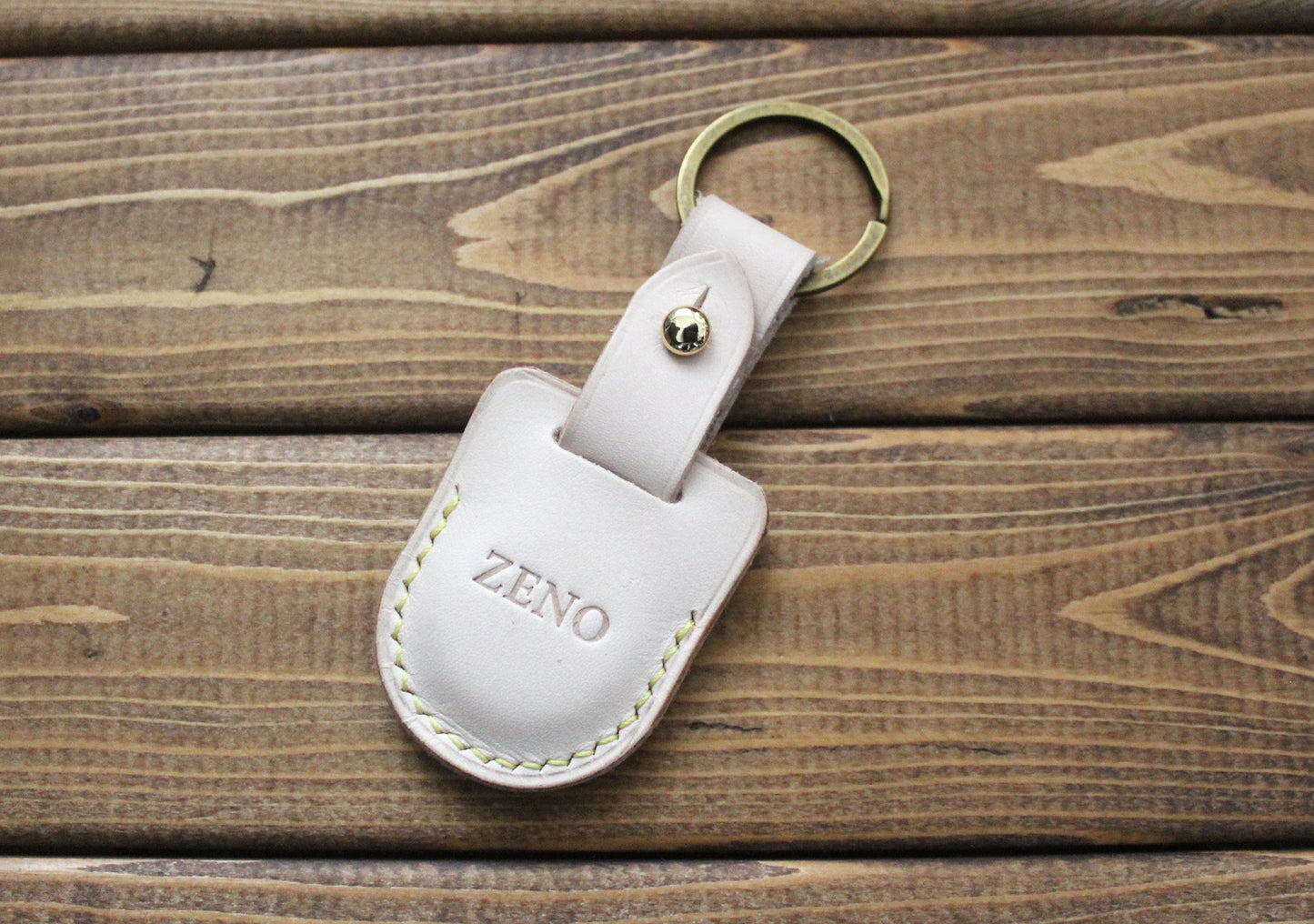 Personalized Leather AirTag Case – Handmade Full Grain Leather