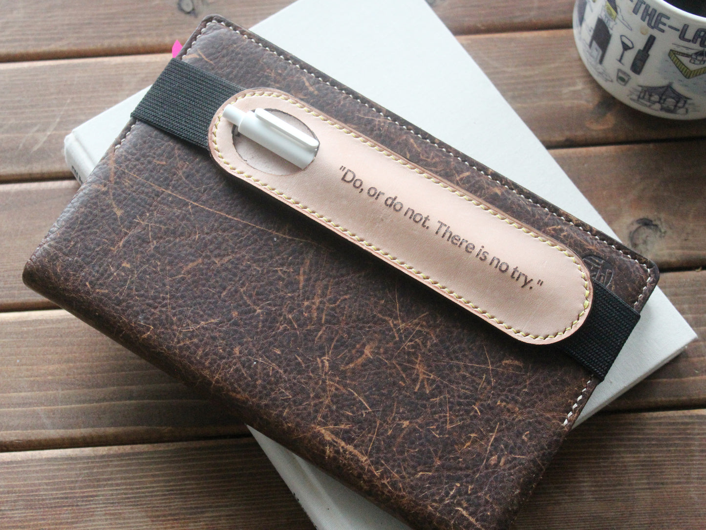 THE INSPIRE Leather Pen Sleeve Bookmark