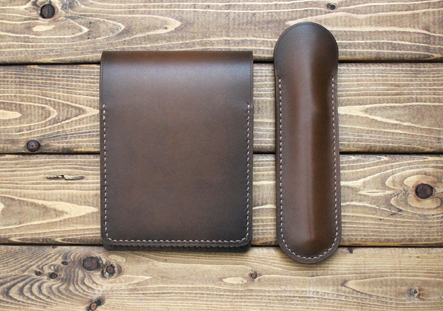 Hand Burnished Calf Italian Leather Rhodia Notebook Cover: Personalized Journal